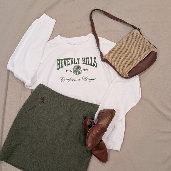 The Sak Raffia & Brown Leather Shoulder Bag - Picture 1 of 7